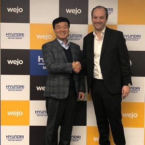 Image Source: Wejo’s CEO and Founder, Richard Barlow with Kyounglim Yun, Executive Vice President, Strategy & Technology Division, Hyundai Motor Group