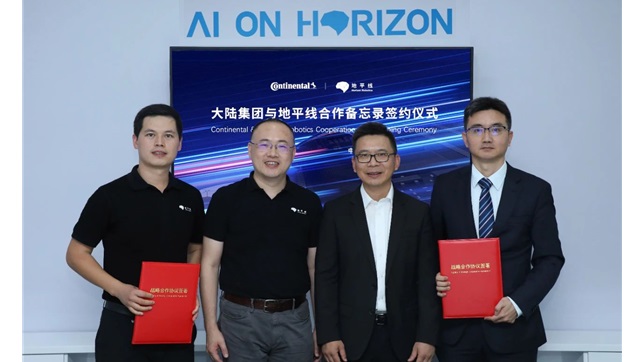 Horizon Robotics, Continental AG signed an MoU on high-level ADAS, driving automation