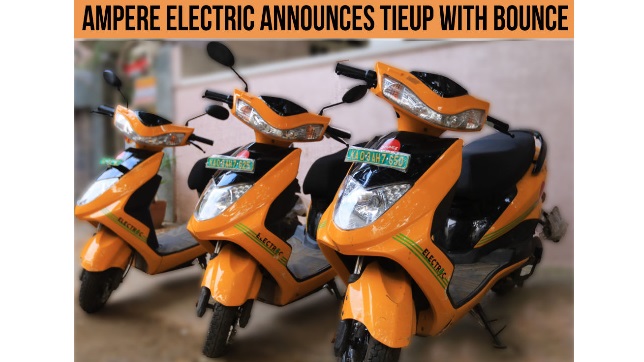 Ampere Electric and Bounce, partner to accelerate shared mobility on electric scooters