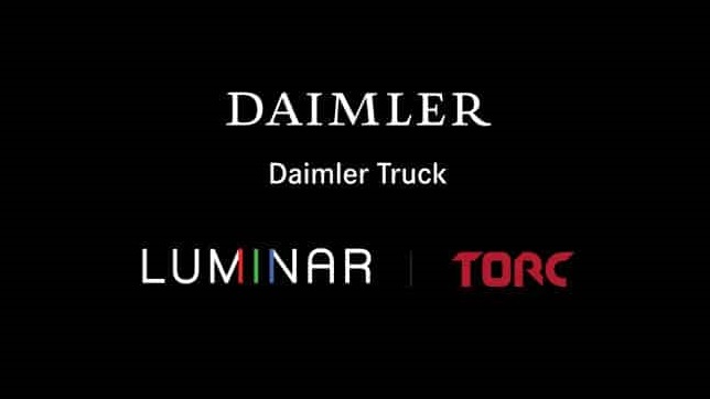 Daimler Trucks and Torc partner with Luminar to enable automated trucking