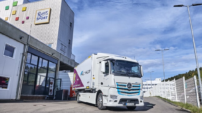 Ritter Sport uses all-electric Mercedes-Benz eActros for production supply