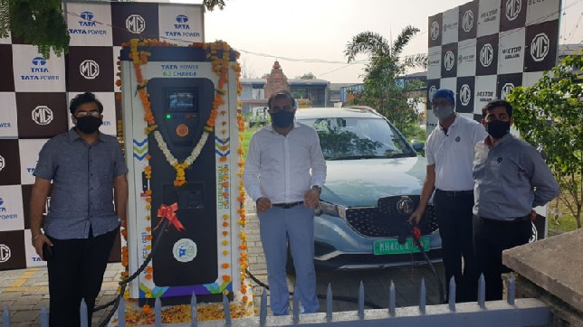 MG Motor and Tata Power inaugurate EV Charging Station in Nagpur