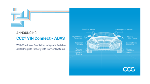 CCC Introduces Vehicle-Level ADAS Insights
