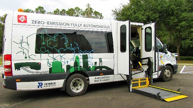 GreenPower and Perrone robotics deliver nation's first fully autonomous EV Star to Jacksonville Transportation Authority