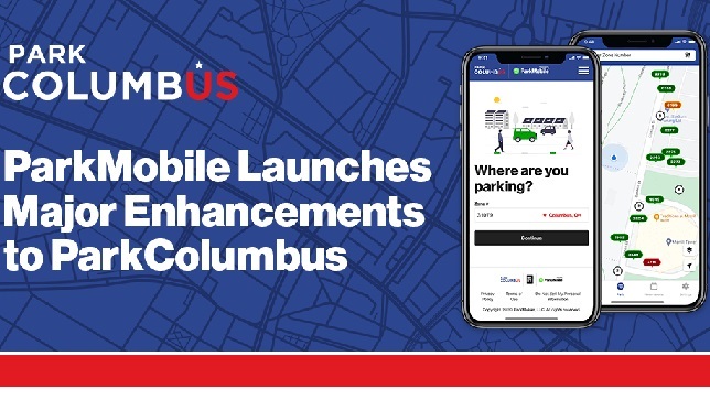 ParkMobile launches major enhancements to the popular ParkColumbus mobile and web apps