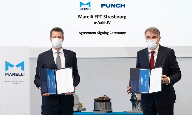 Marelli and Punch Motive’s new JV to co-develop and manufacture e-axles for EVs