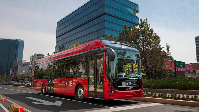 Volvo 7900 Electric bus being tested in Mexico City