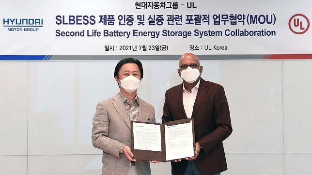 UL and Hyundai join forces to advance second life battery energy storage system safety and performance