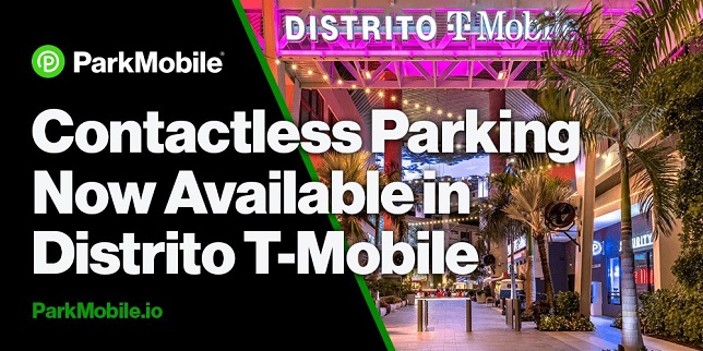 ParkMobile expands its presence to Puerto Rico and launches at DISTRITO T-Mobile offering contactless parking systems
