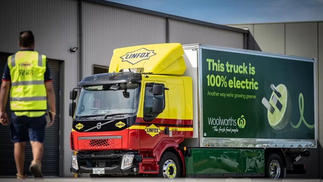 Linfox launches its first EV for fresh produce in partnership with Woolworths Group