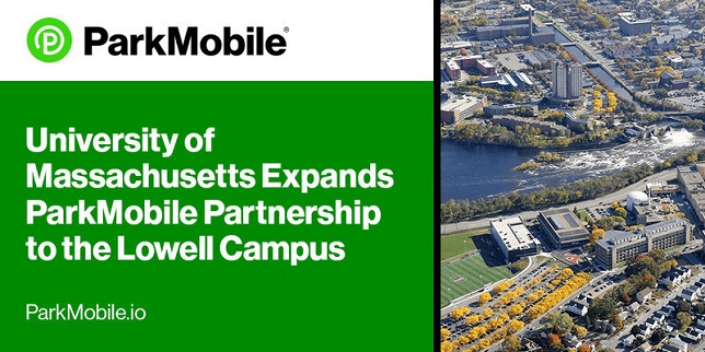 University of Massachusetts expands ParkMobile partnership to the Lowell campus to offer contactless parking solutions