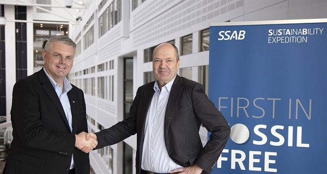 Autoliv and SSAB collaborate to produce fossil-free steel components in automotive safety products