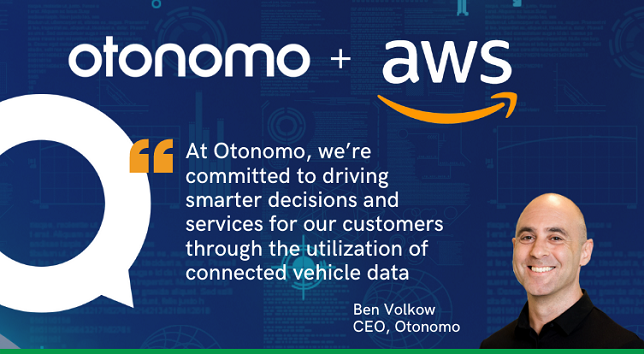 Otonomo collaborates with AWS to leverage AWS IoT FleetWise
