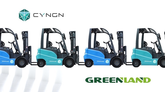 Greenland Technologies chooses Cyngn to bring autonomous vehicle technology to their fleet of lithium-powered electric forklifts