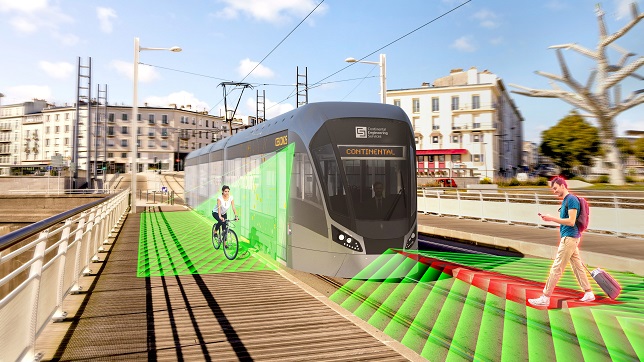 Continental transfers head-up display for cars to trams