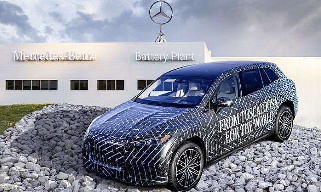 Mercedes-Benz EV ramp-up: new battery plant sets stage for EQS SUV production in the U.S.