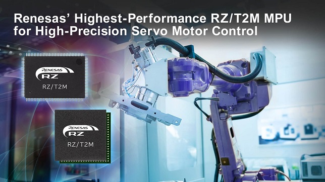 Renesas releases its RZ/T2M motor control MPU enabling fast, high-precision control of servo motors