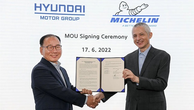 Hyundai Motor Group and Michelin join hands to develop next-gen tires for premium EVs to foster clean mobility