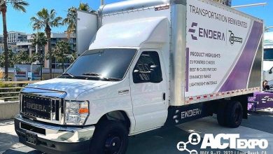 Endera showcases electric logistics truck in collaboration with Morgan Truck Body at 2022 ACT Expo