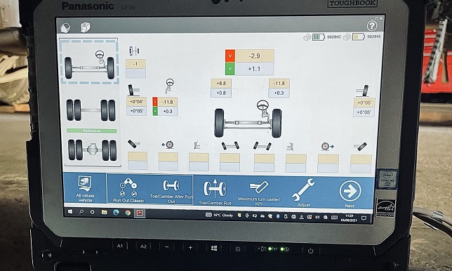 Truck Dealer saves on tyres and fuel using wheel aligner from AES UK