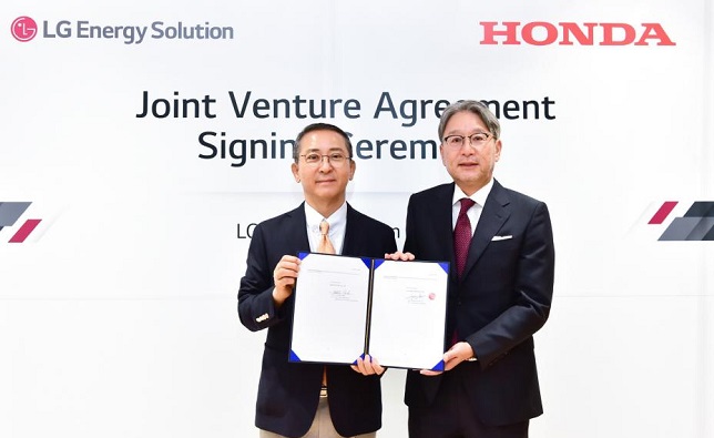LG Energy Solution and Honda to form joint venture for EV battery production in the U.S.
