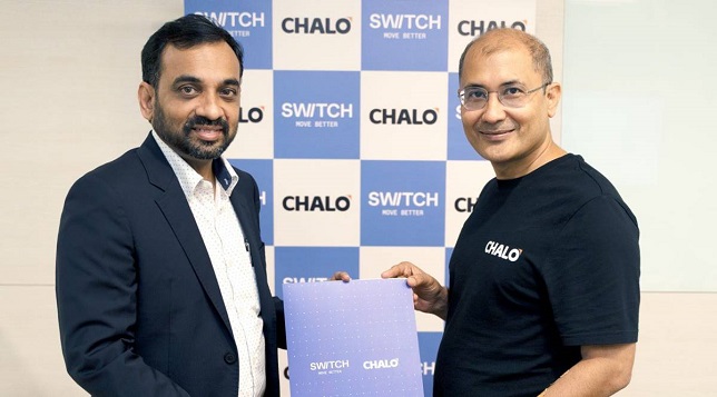 Mahesh Babu, CEO – Switch Mobility India and Mohit Dubey, Co-Founder & CEO, Chalo Image Source: Mahesh Babu/Linkedin