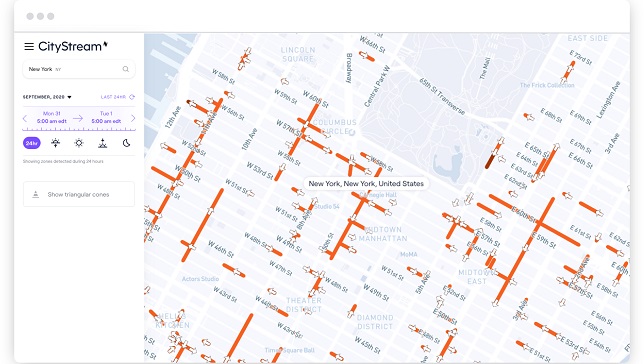 CityStream™ Live, the real-time mapping platform, Image Source: Nexar