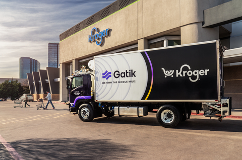 Middle mile autonomous truck start-up Gatik collaborates with Kroger