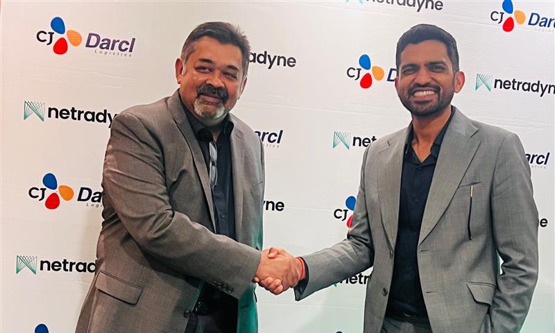 Durgadutt Nedungadi, Vice President, International Business, Netradyne and Nikhil Agarwal, President, CJ Darcl Logistics, Image Source: Netradyne