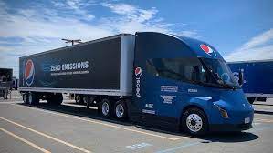 Pepsi unveils Tesla truck range and charging speed