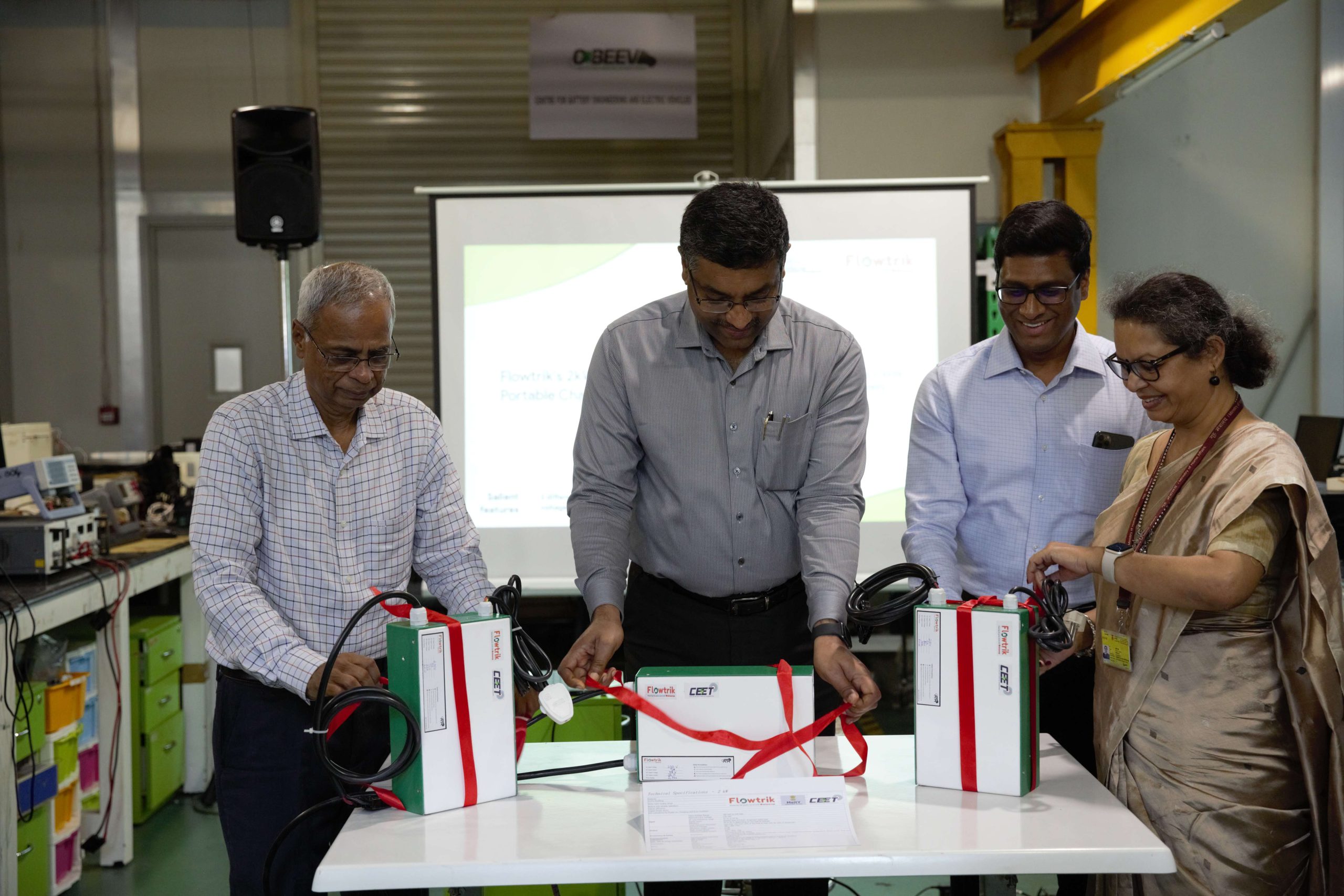 MeitY Secretary launches portable DC charger for EVs
