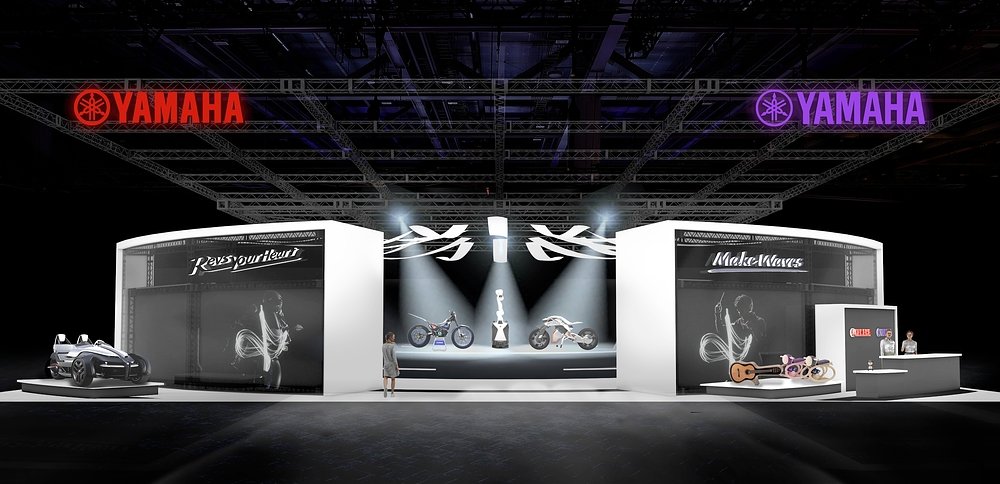 Yamaha booth at the Japan Mobility Show 2023, Image Source: News, Yamaha Motor Co.