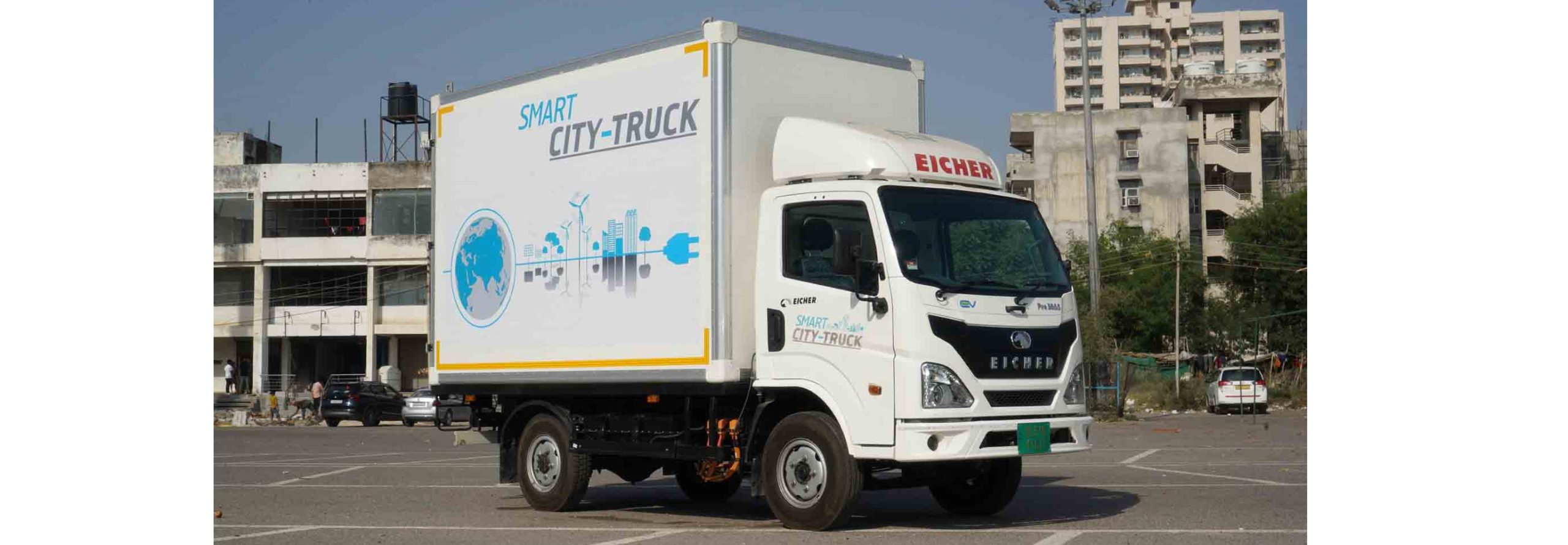 Eicher unveils 5.5T EV truck at Bharat Mobility Expo 2024