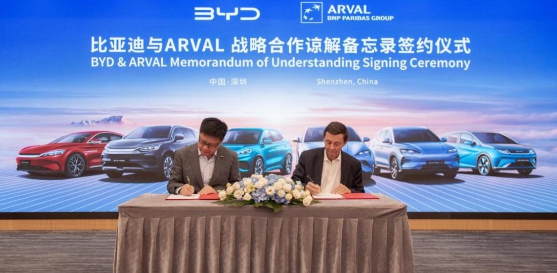 Arval partners with BYD for leasing expansion