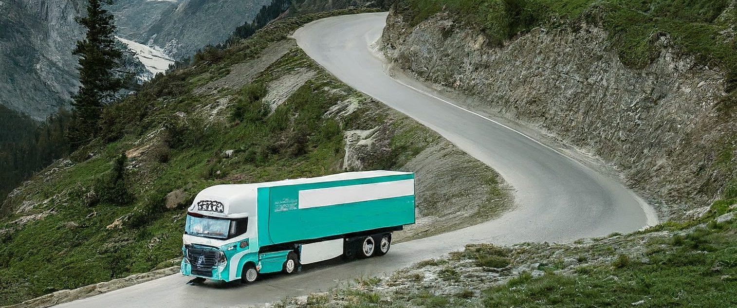 Representative image showing FCEV truck in northern region of India. Image credit: Gemini, Google