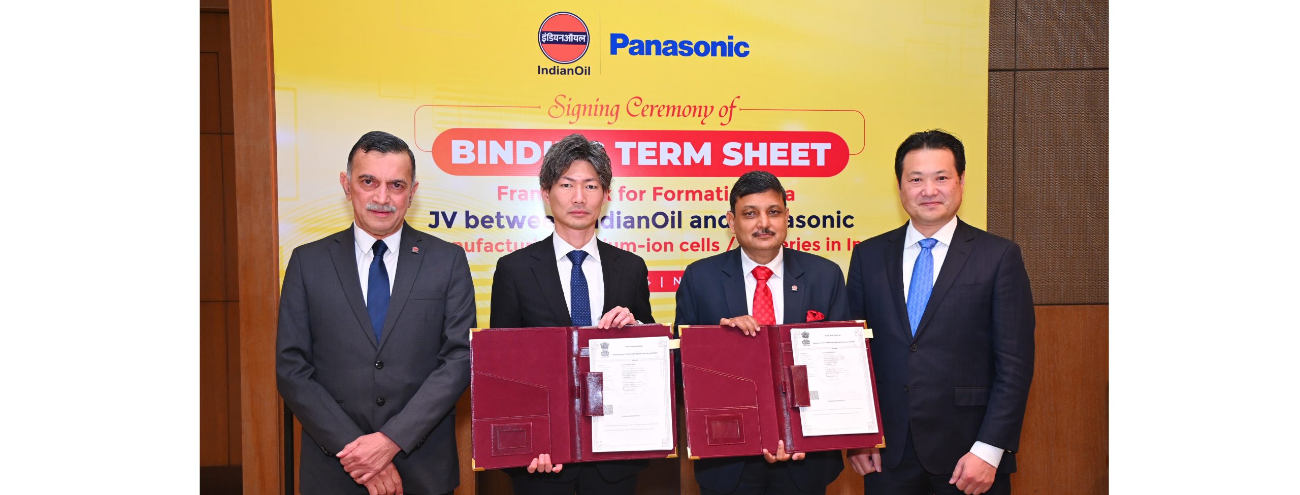 IndianOil & Panasonic join forces for Lithium-ion cell production in India